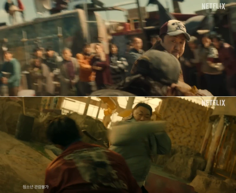 마동석의 화려한 액션을 담은 넷플릭스 영화 황야