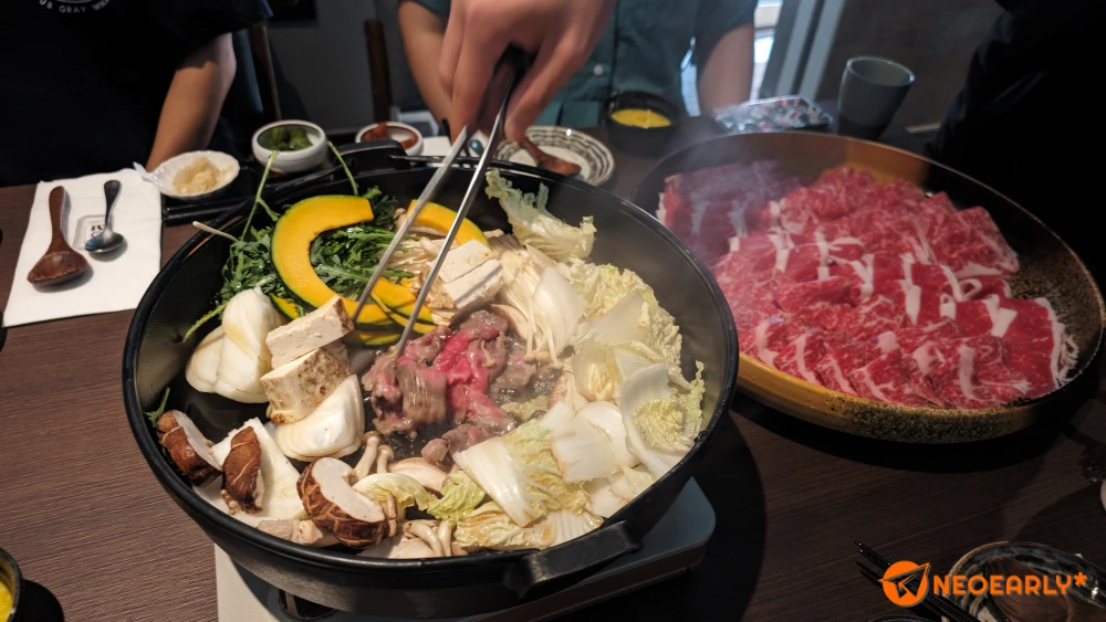 이렇게 고기가 익기 시작하면...