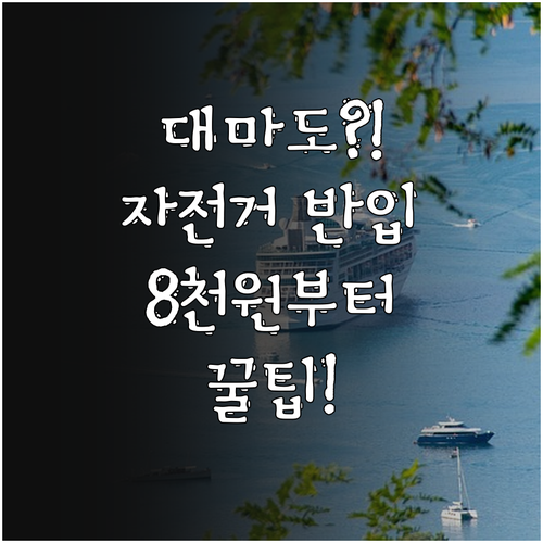 대마도 배 자전거 반입 가능 선사별 ..