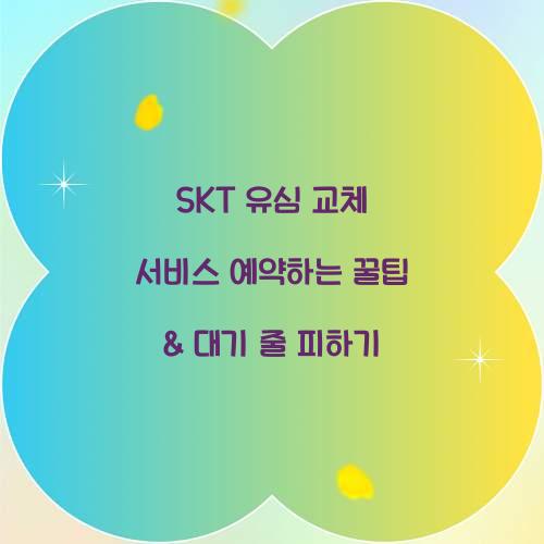 SKT 유심 교체 서비스 예약