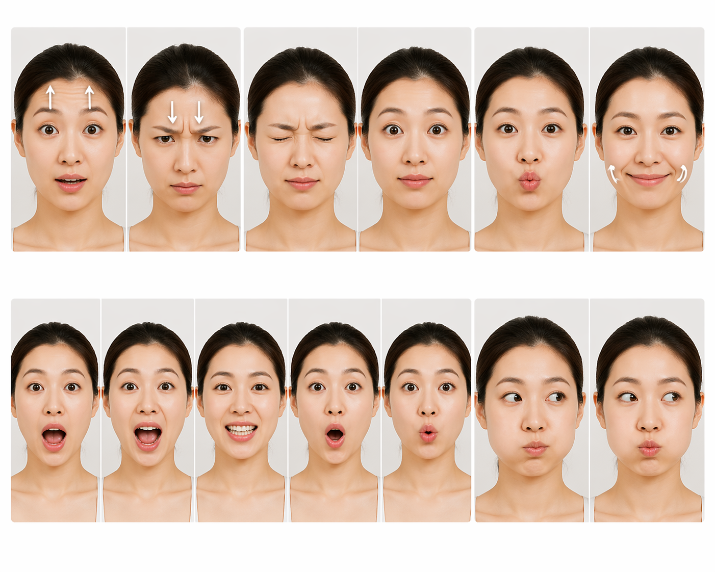 구안와사(벨 마비, 회복 과정, 얼굴 운동)