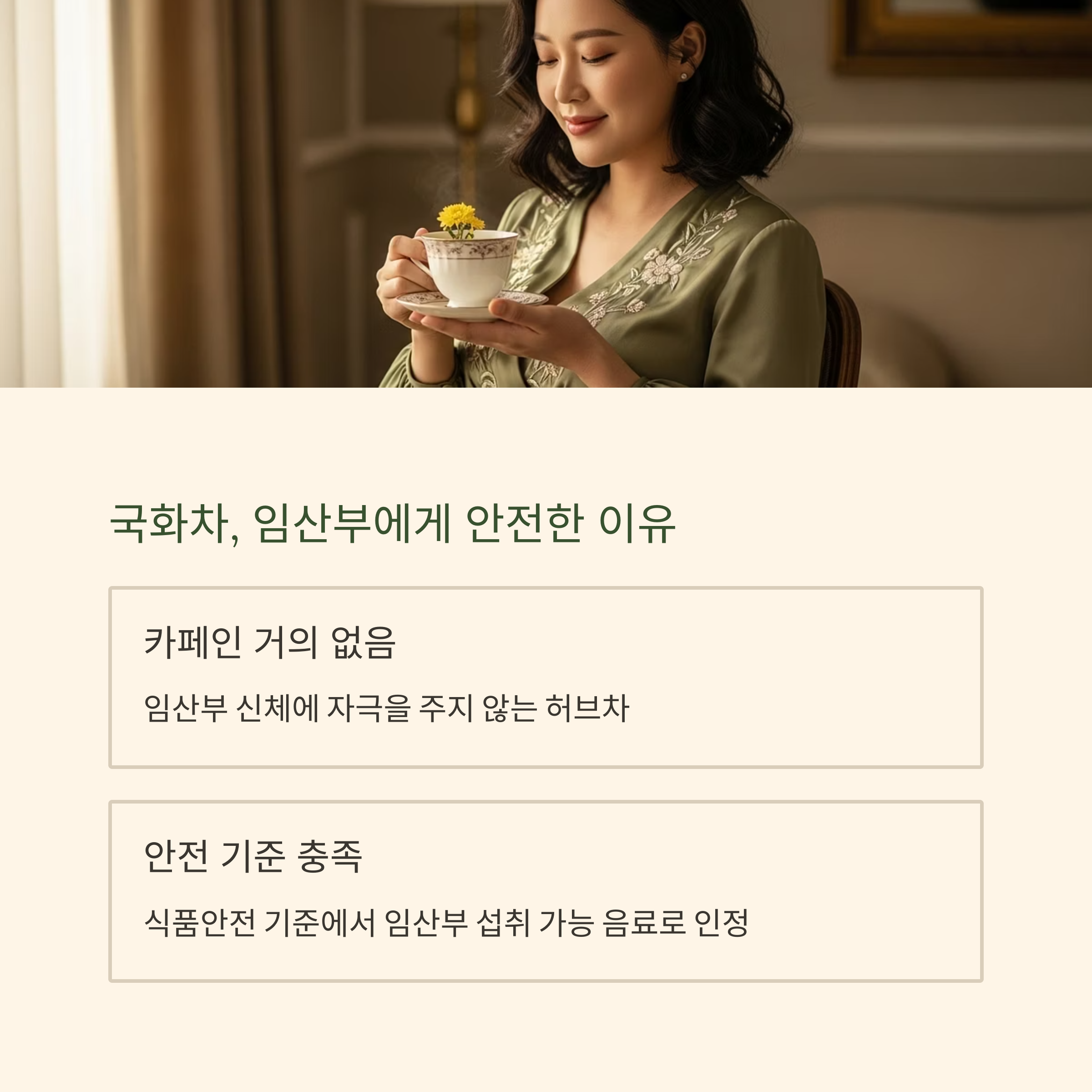 국화차, 임산부에게 안전한 이유
