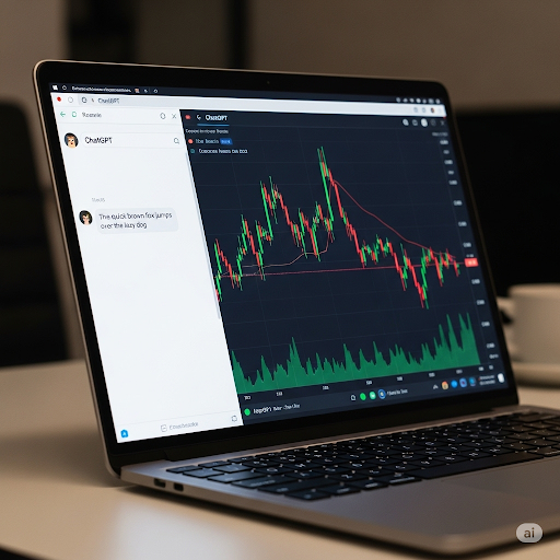 챗GPT활용한 AI 재테크 하는 사진