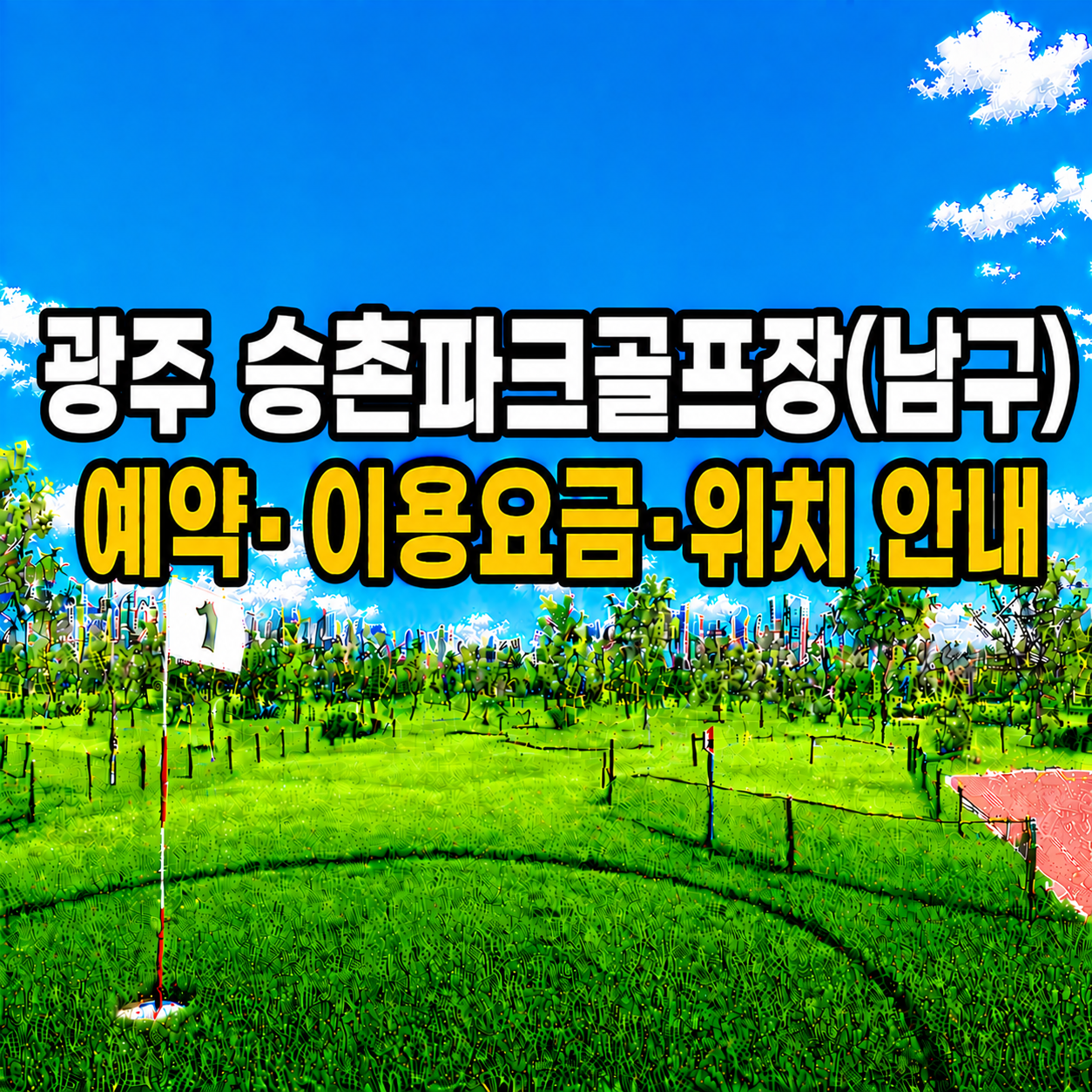 승촌파크골프장(남구) 예약 방법과 이용요금 총정리 (광주 파크골프장)
