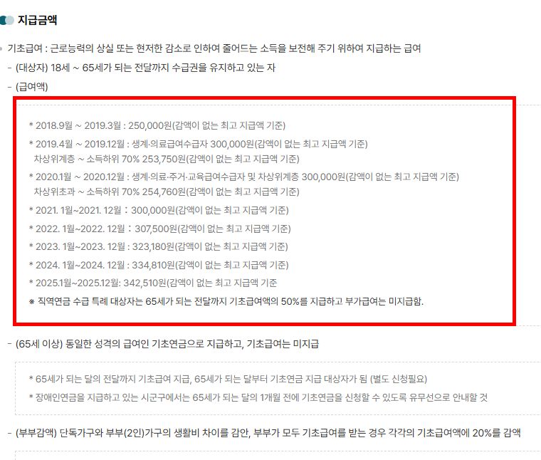 장애연금 지급 대상자 확인 사이트