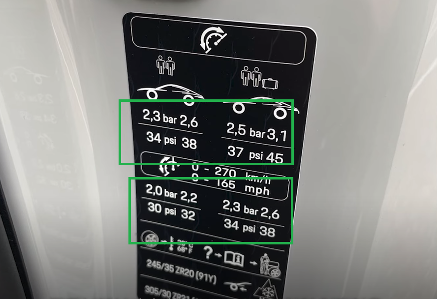 타이어 공기압 경고등 적정수치2