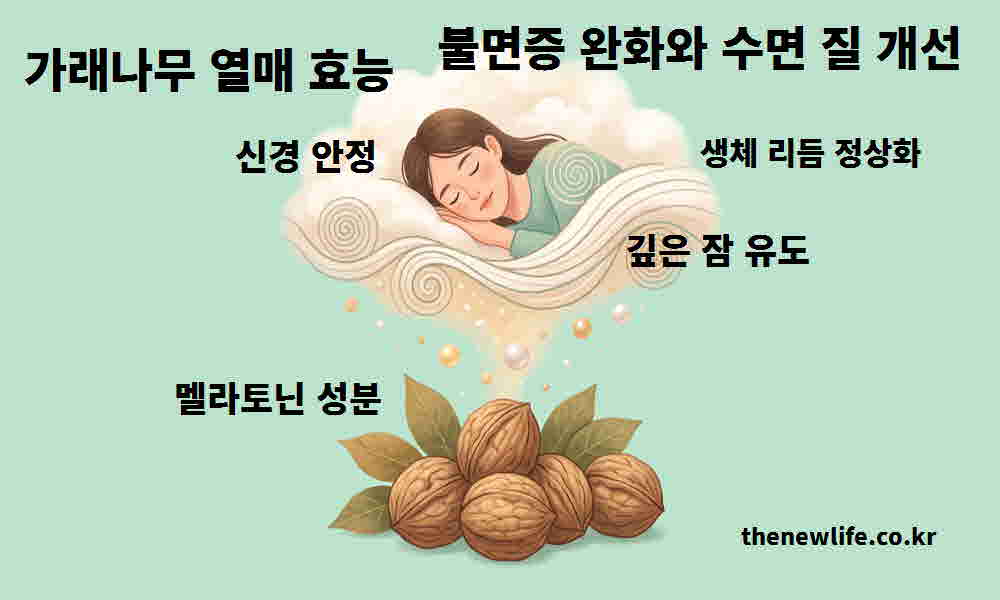 가래나무 열매 효능 불면증 완화 수면 질 개선
