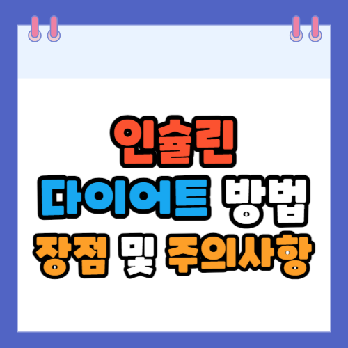 인슐린-다이어트