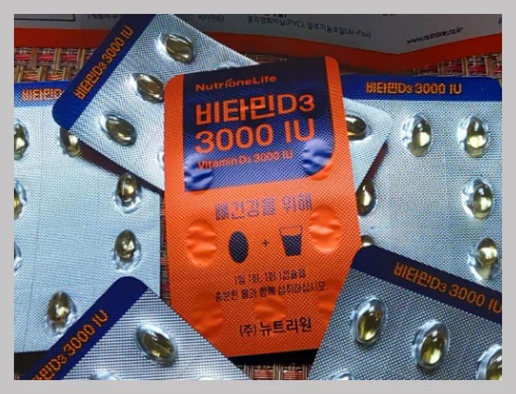 뉴트리원 비타민D3 3000 IU, 60정, 6g