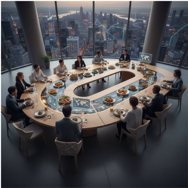 동서양 테이블 매너 중 둥근 상 vs 긴 테이블에 대해 알어봅시다.