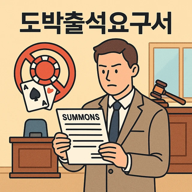 도박죄공소시효, 불법도박출석요구서