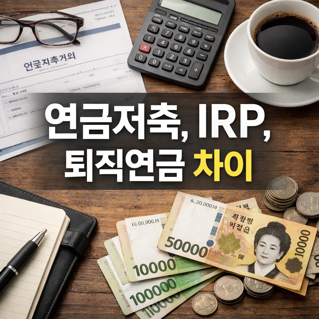 연금저축&middot;IRP&middot;퇴직연금 차이 총정리!
