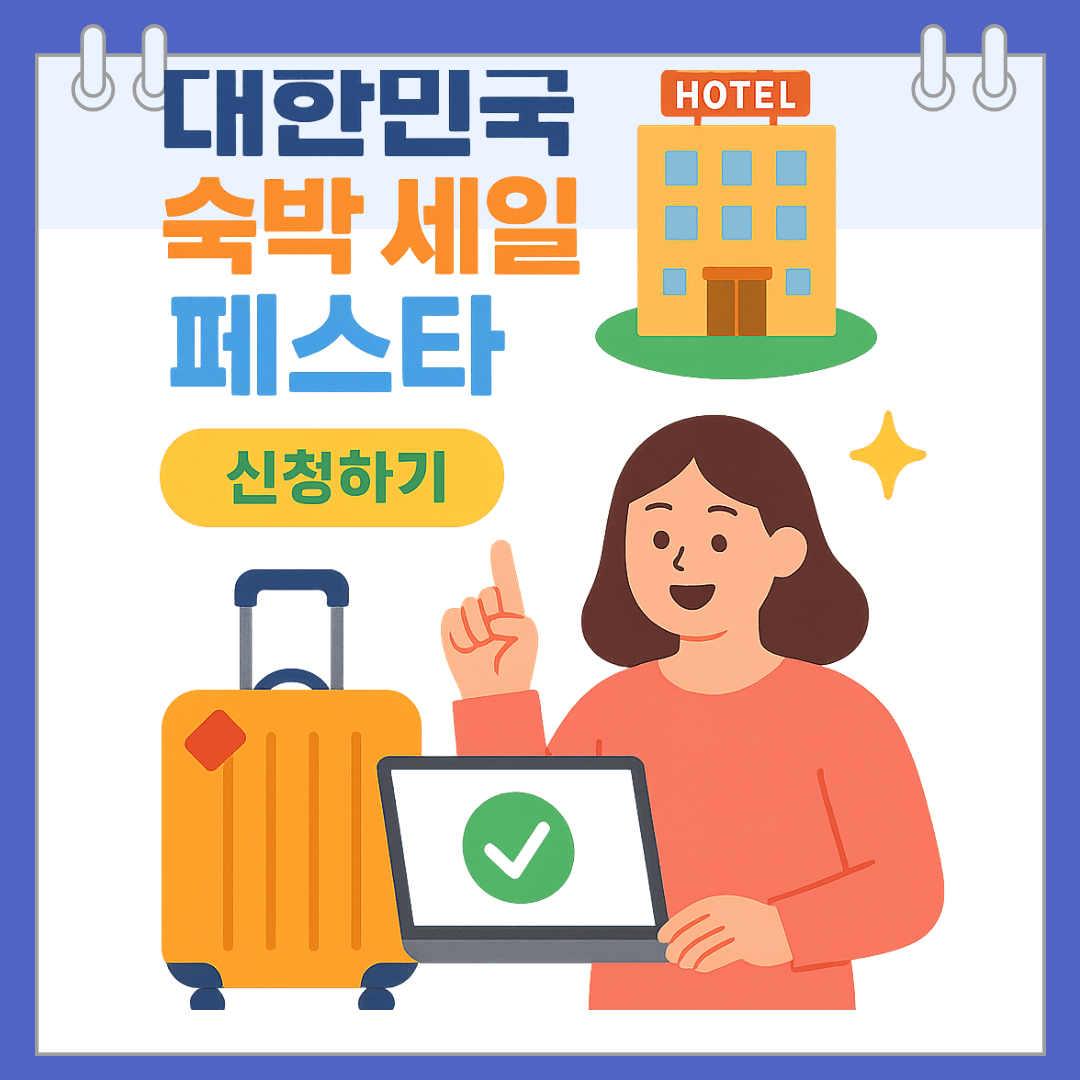 대한민국 숙박 세일 페스타 신청하기