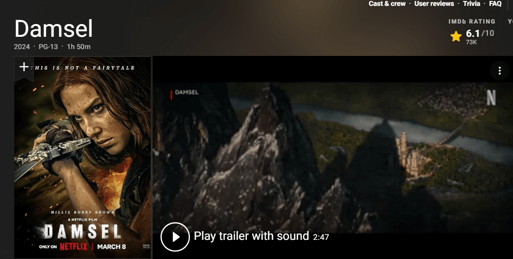 댐즐 줄거리 평점 후기