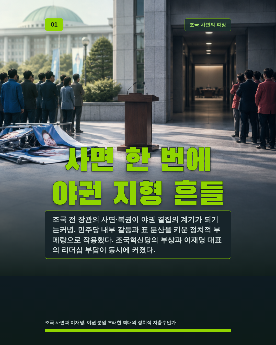 사면 한 번에 야권 지형 흔들