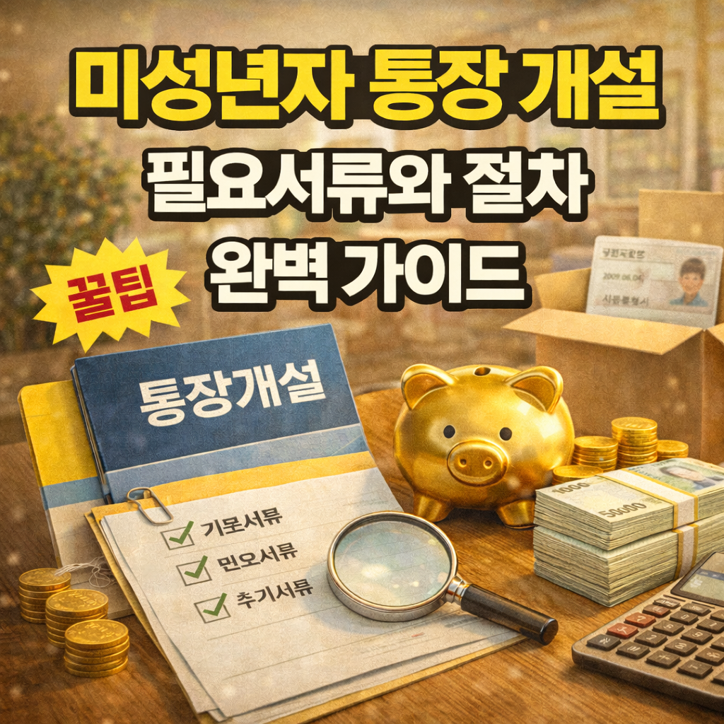 우리아이 통장 개설하러 가기