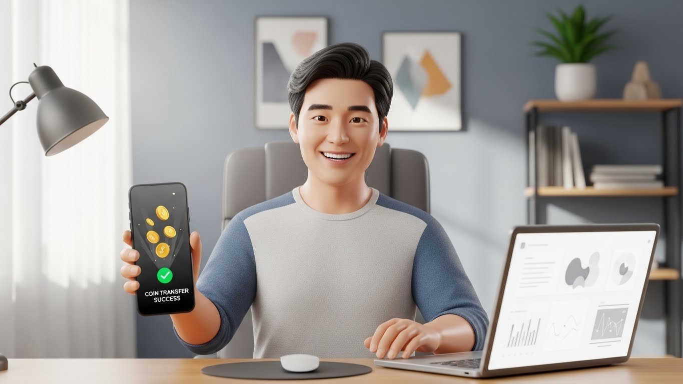 코인환전, 업비트입금