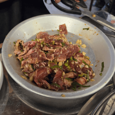 의령 마늘 즉석 양념소갈비