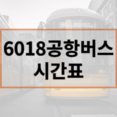 6018공항버스-시간표