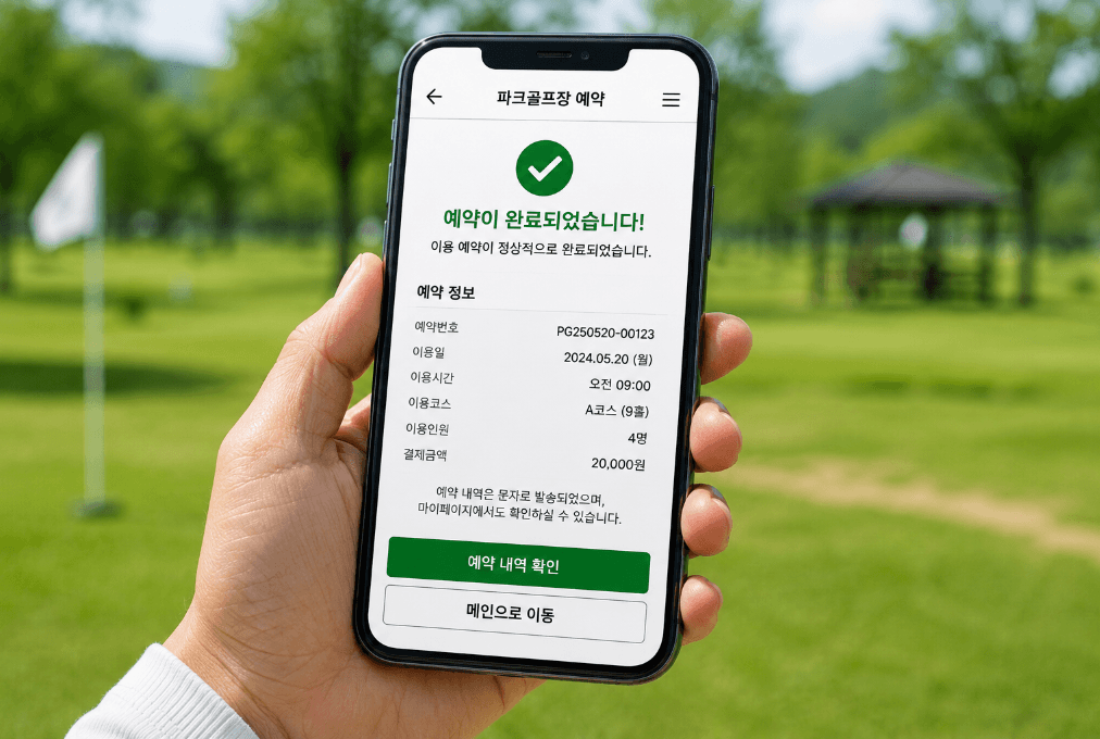 충북 충청북도 도립파크골프장(내수읍) 예약 방법과 이용요금 총정리