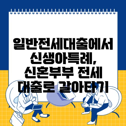 일반전세대출에서 신생아특례, 신혼부부 전세 대출로 갈아타기
