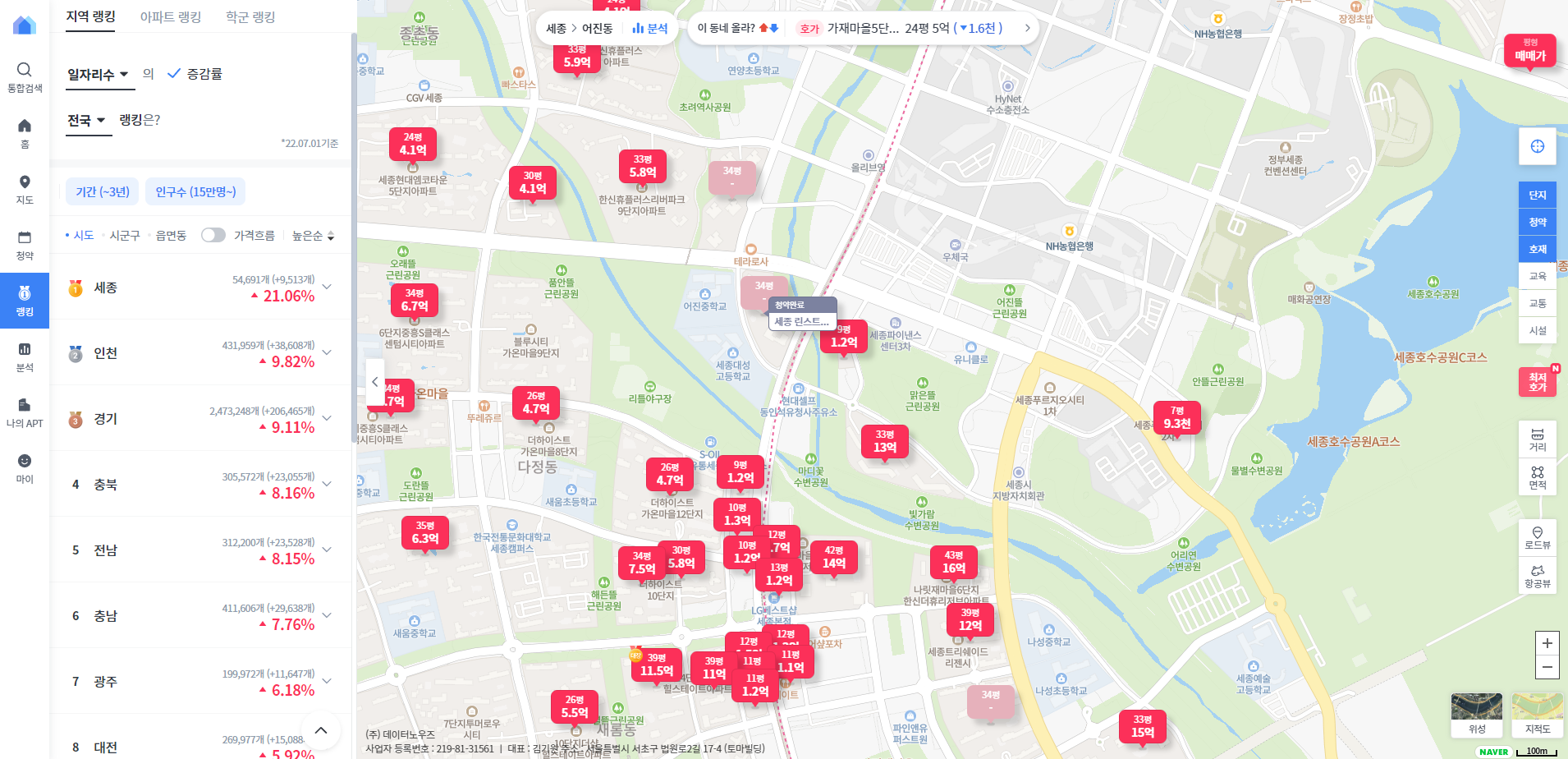 리치고-웹사이트-화면