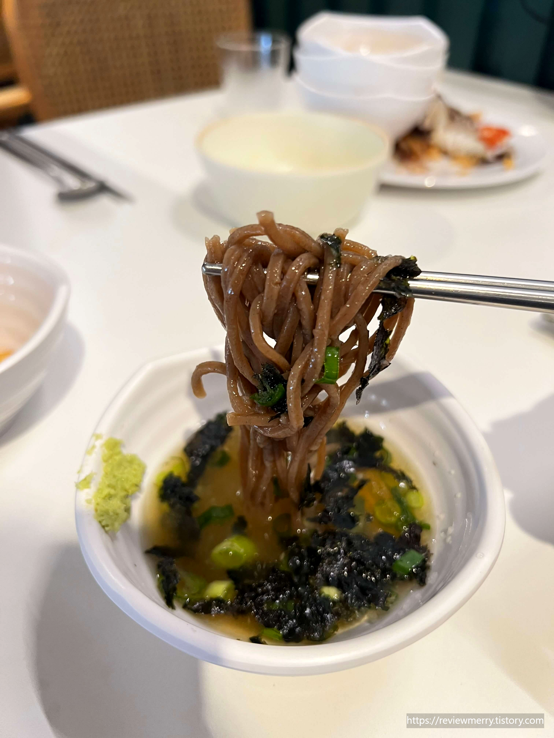 냉모밀 확대사진