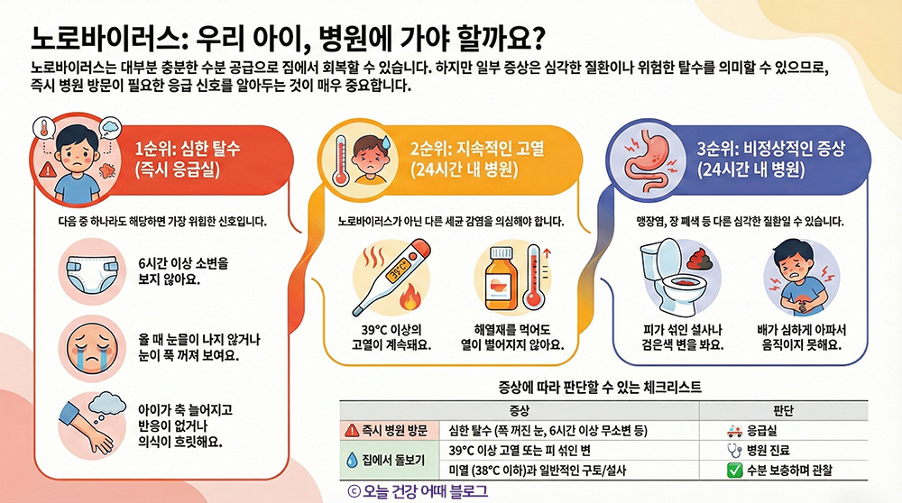 노로바이러스 응급신호, 노로바이러스 병원, 노로바이러스 탈수, 노로바이러스 고열, 노로바이러스 증상