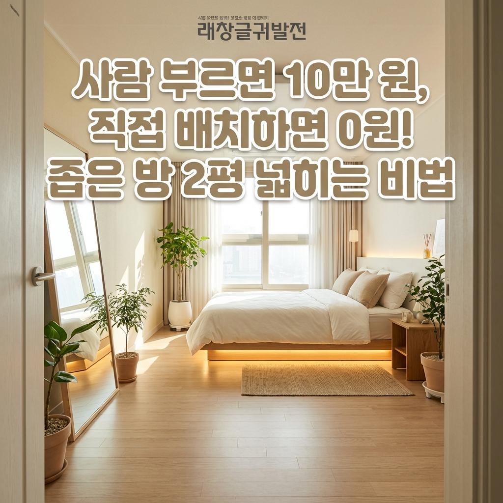좁은 방 가구 배치 5060 자녀 독립 후 6평 방 2평 넓히는 마법의 룰