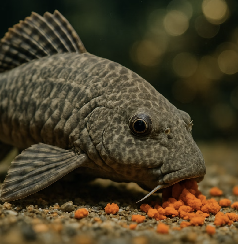 이끼만? 남은 사료까지 싹쓸이