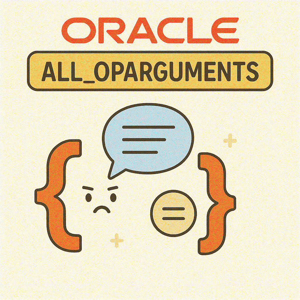 오라클 ALL_OPARGUMENTS 뷰 완전 정복: PL/SQL 매개변수 분석의 핵심