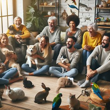 다른 동물과의 사회화