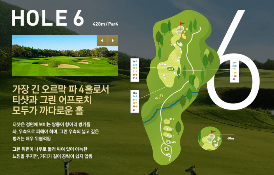 나인브릿지 CC의 코스 공략도 06