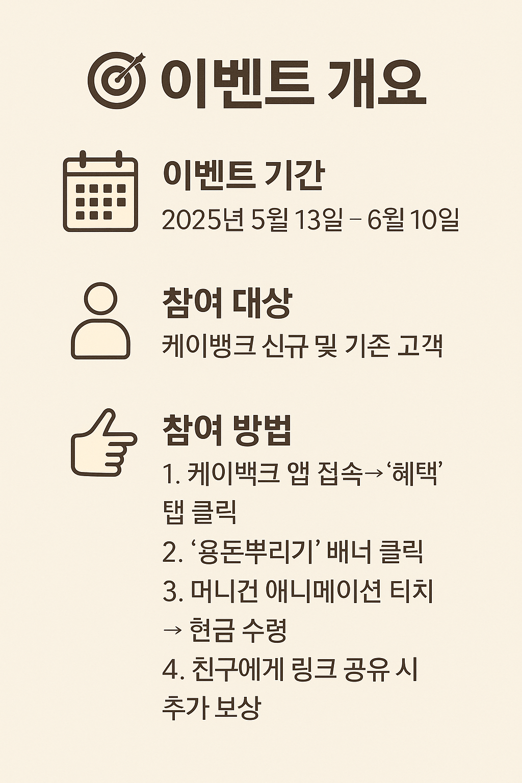 이벤트 개요 인포그래픽