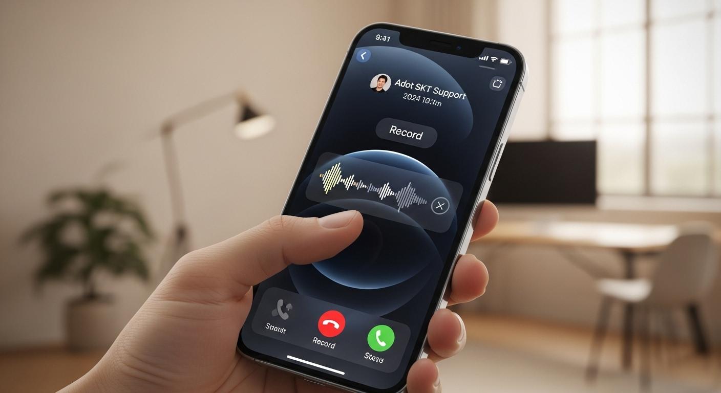 아이폰 통화녹음 에이닷 skt