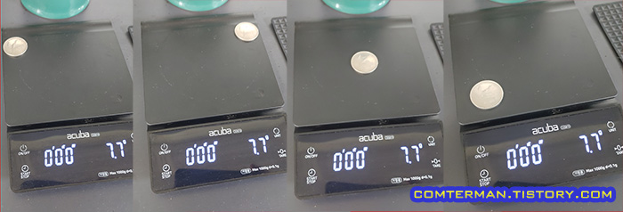 아쿠바 커피저울 정확도
