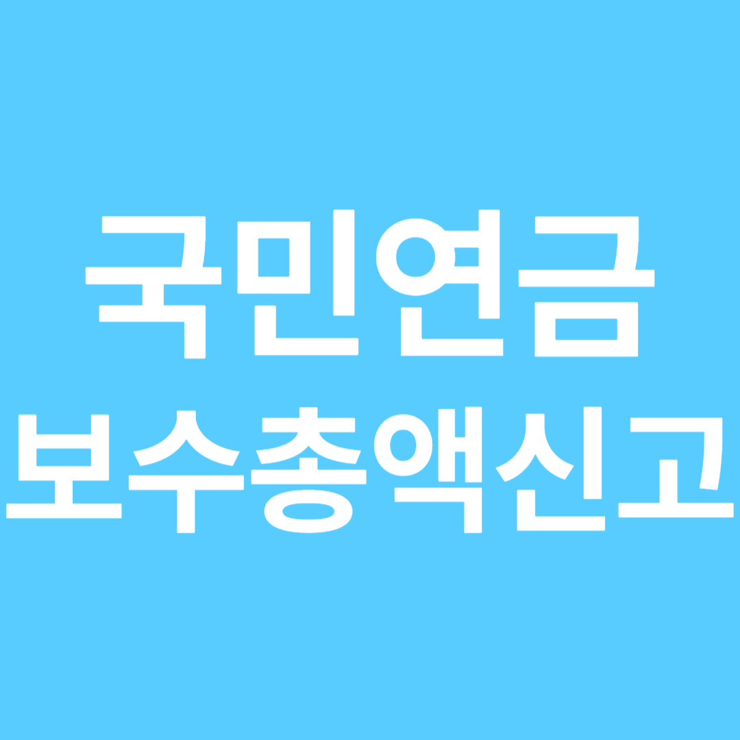국민연금 보수총액 신고