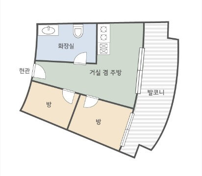 산림문화휴양관 10인실평면도