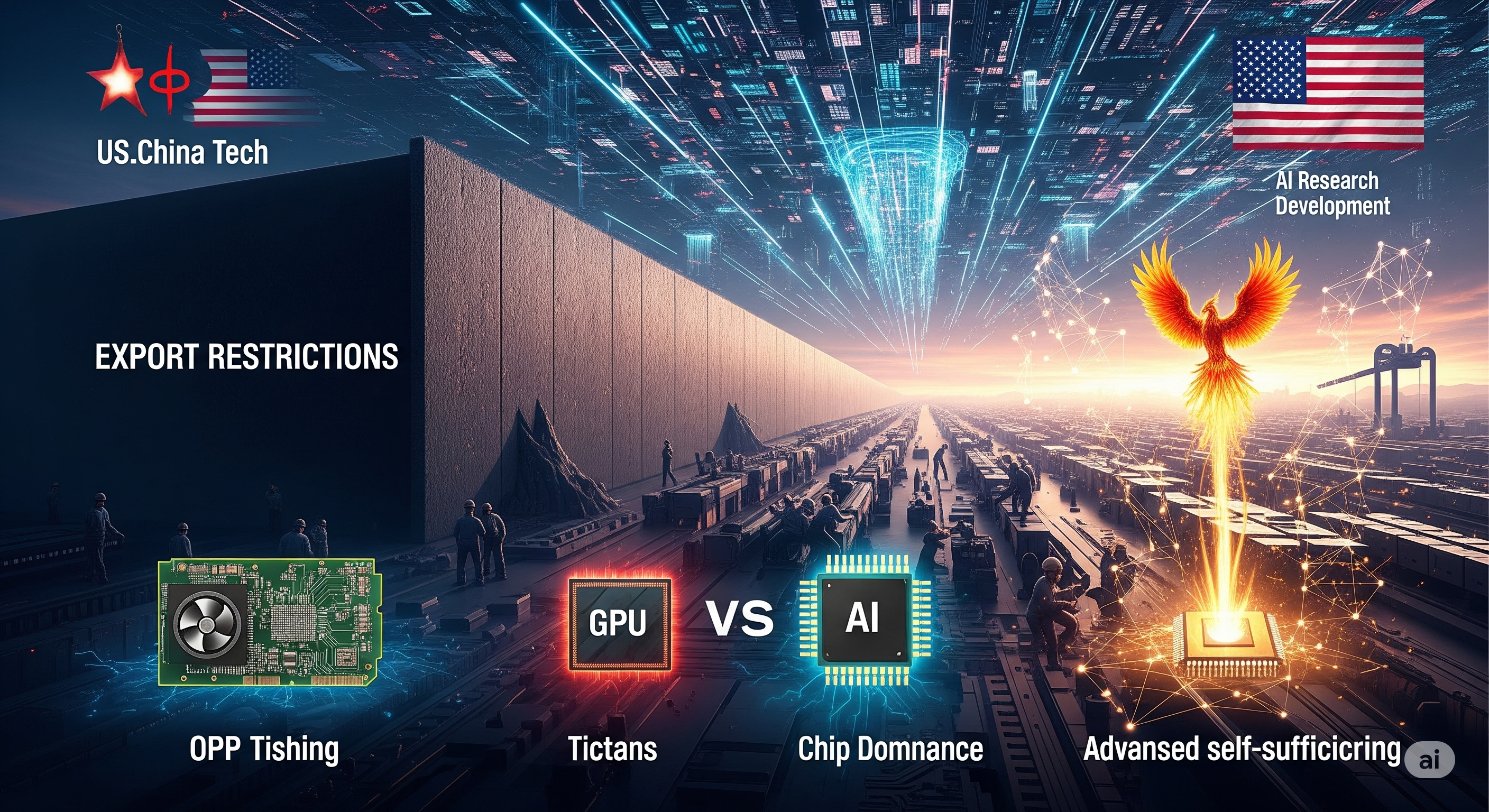 "반도체 전선: 수출규제와 칩 패권의 향방"에 대한 이미지입니다.