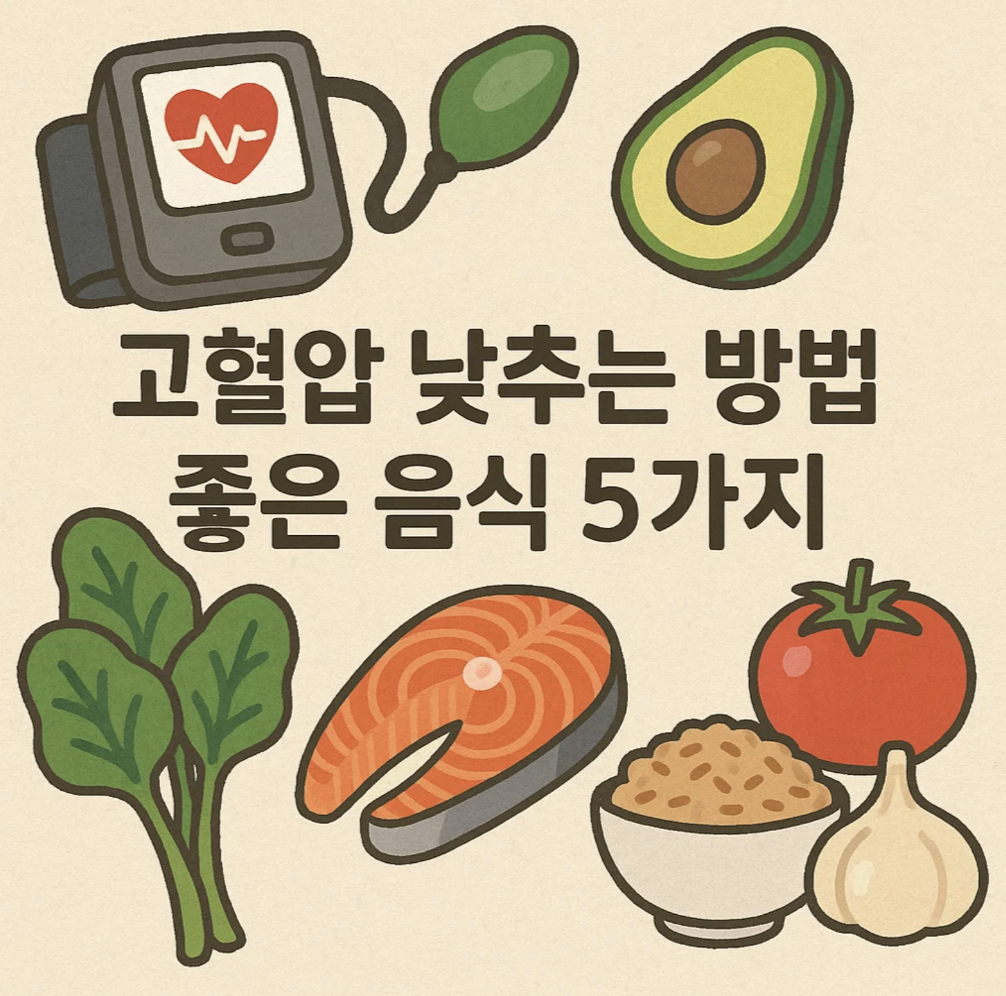 고혈압 낮추는 방법 좋은 음식 5가지