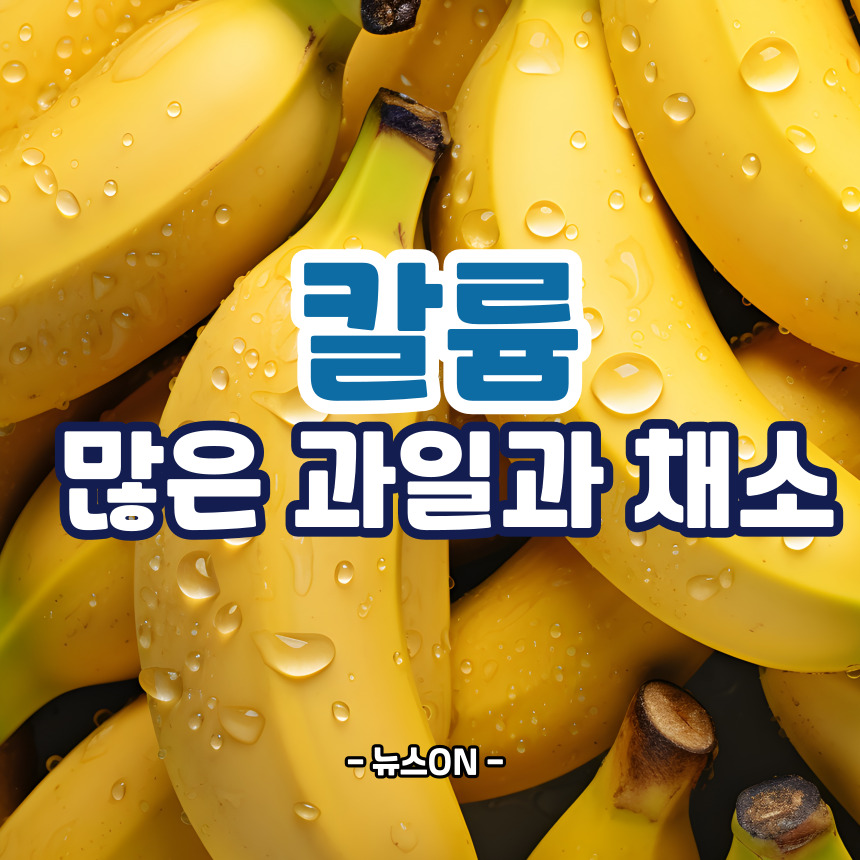칼륨이 많은 과일과 채소
