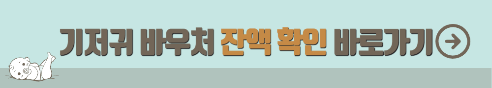 기저귀 바우처 잔액