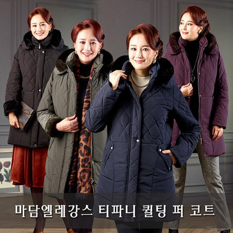 마담엘레강스 티파니 퀼팅코트