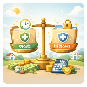 갱신형 비갱신형 차이를 구조 기준으로 비교한 설명 이미지6