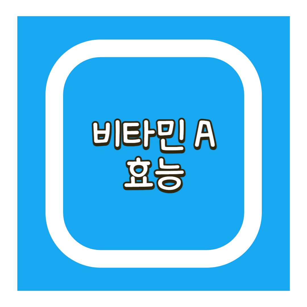 비타민A 효능