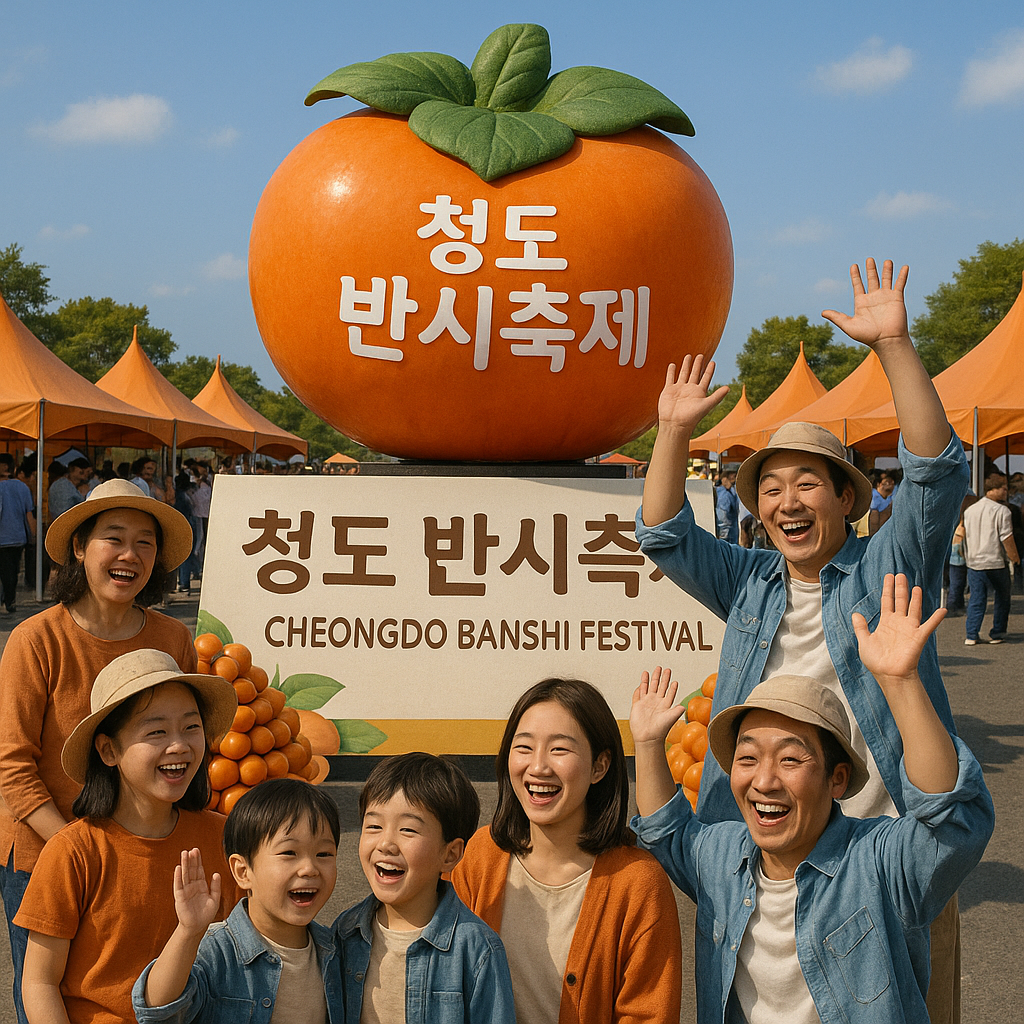 청도 반시축제 가족. 어린이 체험존 이미지