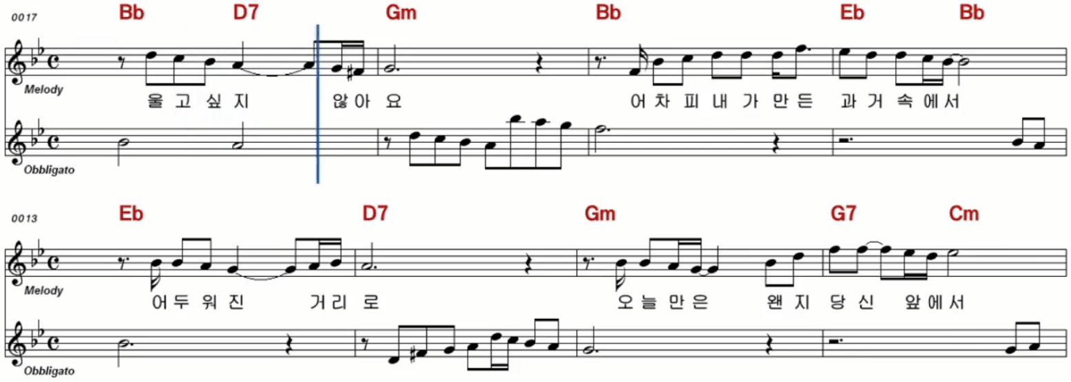최유나 흔적 악보