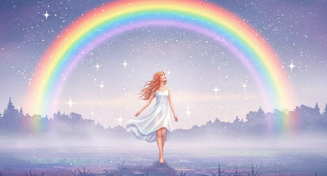 무지개 아래를 걷는 꿈