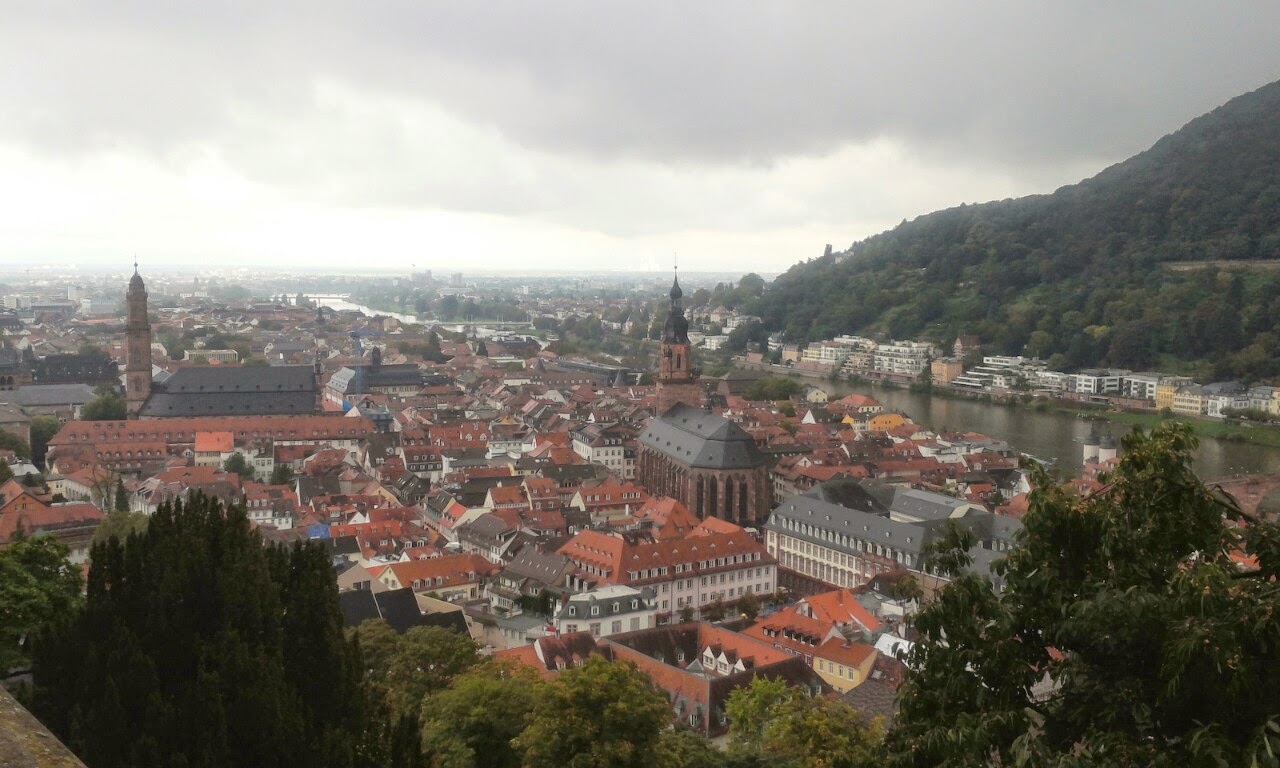 고성에서 바라본 하이델베르크 풍경