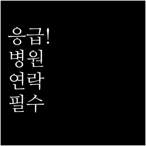 반려동물 응급 상황 시 병원 연락 요..